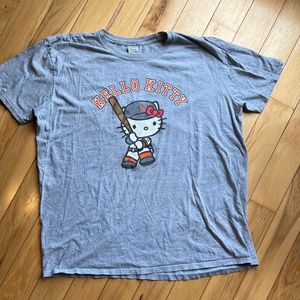 New San Francisco Giants Hello Kitty Gray T-Shirt Size XL